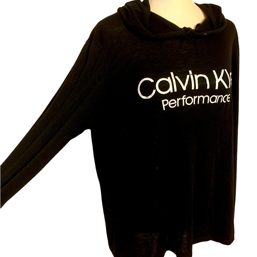 Ladies Calvin Klein Performance Wear W/Hood & Tie @ Neck. Light to Take a Run
